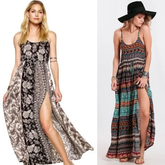 Novella Royale Wild Love maxi dress black dahlia floral S - Picture 8 of 13